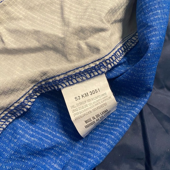 COLUMBIA MEN’S PACKABLE HOODED JACKET BLUE SIZE L - Picture 5 of 9